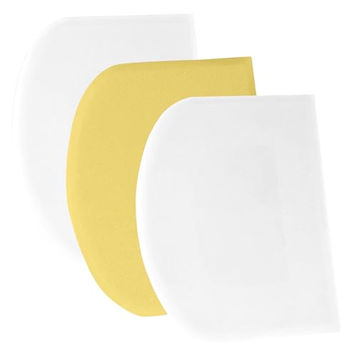 Dough Scraper Bench Scraper (24x15.5cm/9.5x6.1'' / White+Yellow+White)