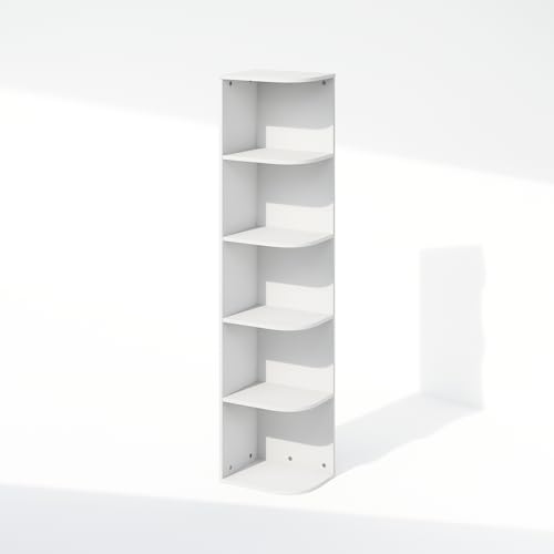 Reed Corner Shelf (White / 5-Tier Corner)