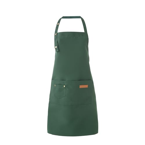 Art Aprons for Women Painting Pottery Baking (Green)
