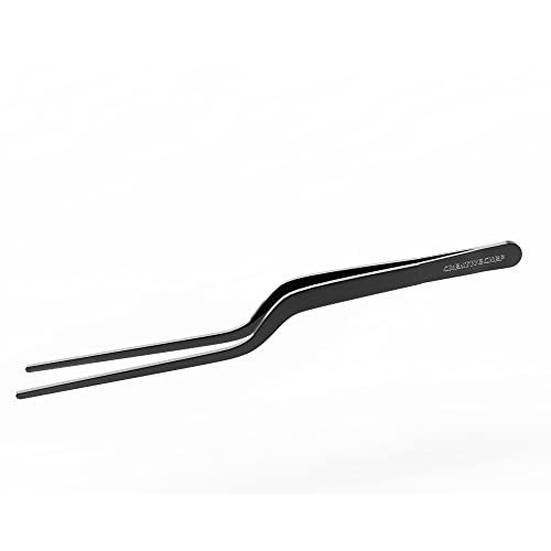 8 Inch Curved Stainless Steel Precision Kitchen Cooking Multi (Black)