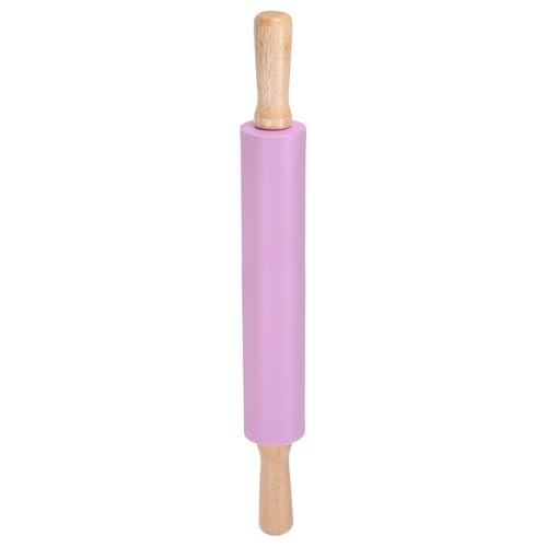 Silicone Rolling Pins for Baking 16.93 Inch Non (Purple / 43cm x 5.2cm)