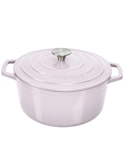 6QT Cast Iron Dutch Oven Pot with Lid (Chiffon)