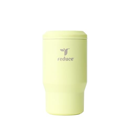 4-in-1 Drink Cooler - Versatile Can & Bottle Holder with Vacuum Insulation - Keeps Drinks Cold Up to 4 Hours - Includes Bottle Opener - Fits Cupholders & Dishwasher Safe - 14oz - Lemon Luau (Lemon Luau / Single)