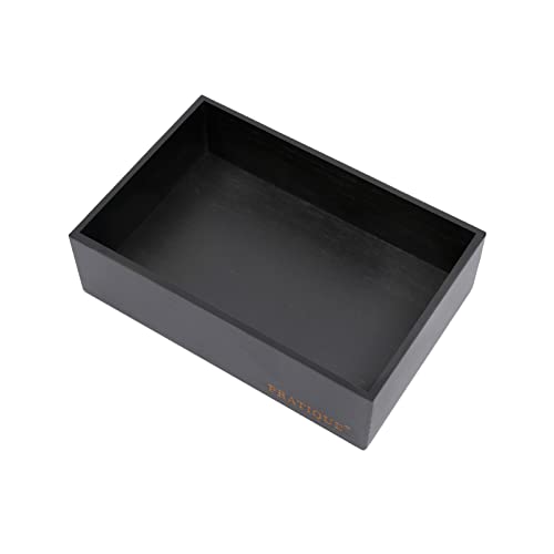 Bamboo Drawer Organizer (Black / 8.9*5.9*2.6 inch)