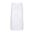 Two Pocket Full Length Bistro Apron (One Size / White)