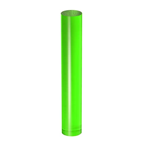 Acrylic Clay Roller 6 Inch x 1 Inch Solid Non (Green / 6 Inch x 1 Inch)