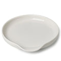 Ceramic Spoon Rest for Stove Top 5 Inches Large Spoon Holder for kitchen Counter (True White)