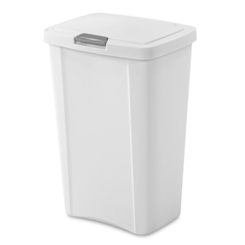 TouchTop Plastic Wastebasket (12 Pack / White)