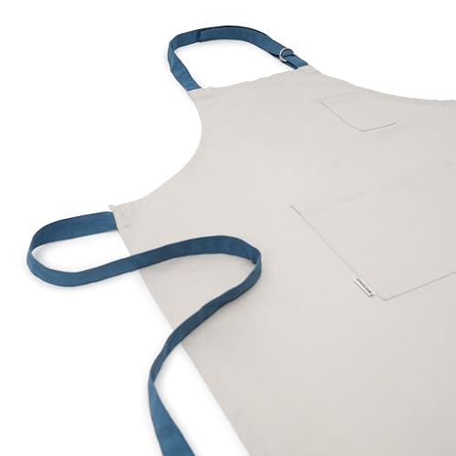100% Cotton Canvas Apron for Women & Men (Grey)