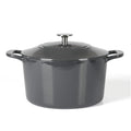 Gatwick 7 QT Enamel Cast Iron Dutch Oven (Gray / 7-Quart)