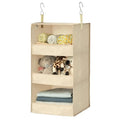 3 Shelf Hanging Closet Organizer (3-shelf Khaki / 1-Pack)