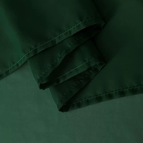 Sheer Voile Window Treatment Rod Pocket Curtain Panels for Kitchen Bedroom Living Room Drapes Sunlight Filtering Privacy Semi Home Decor Assorted Colors Sizes (Foliage Green / 52"W x 72"L (Pack of 2))