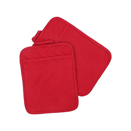 Pot Holders for Kitchen Heat Resistant (Red-1)