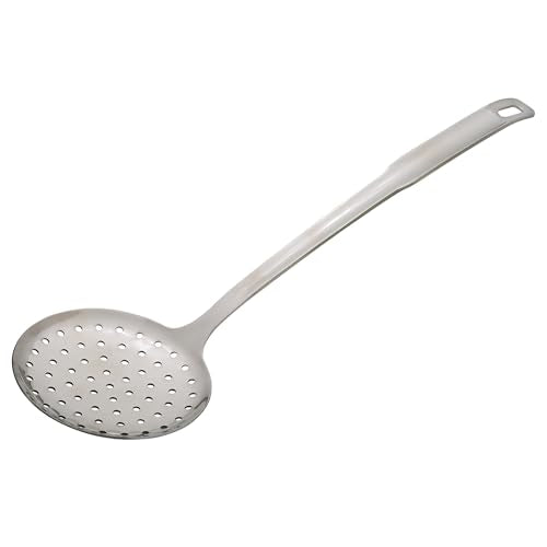 Perforated Spoon Style Skimmer with Long Handle (14.75 x 4.375 x 1.25-inches / Skimmer)