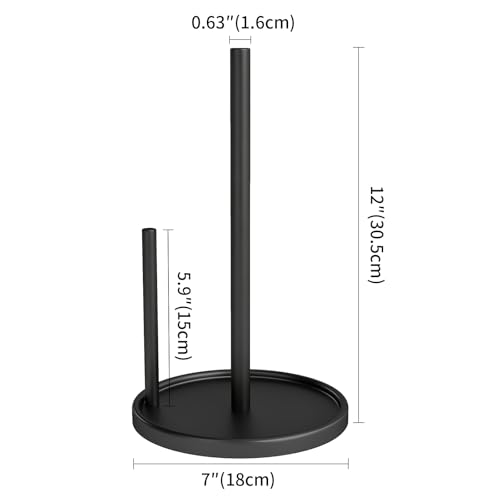 Paper Towel Holder Countertop (Black)