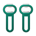 Magnetic Bottle Opener Pop Can Opener for Refrigerator (Green-2 Pack)