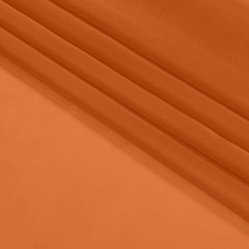 Orange Sheer Curtains 96 Inch Length (Orange / 42"W x 96"L (Pack of 2))