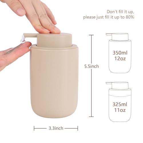 Khaki Soap Dispenser Set (Khak-2 Pack)
