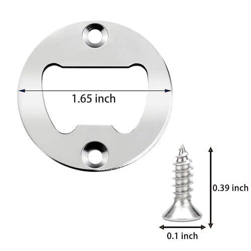 Bottle Opener Insert (Silver / 100 SETS)