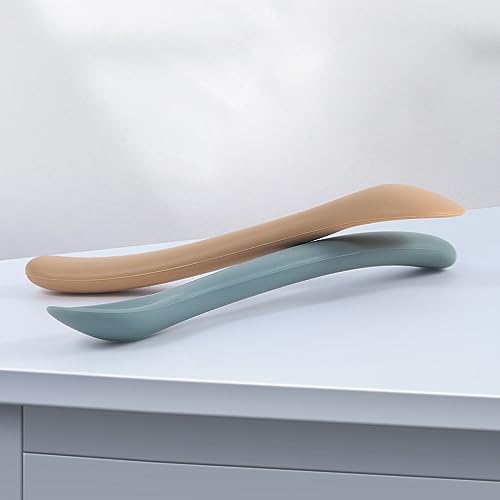 Baby Spoons 6 Pack First Stage Silicone Feeding Spoons (Brown)