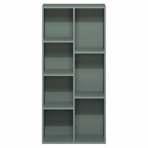 LUDER Book Shelf (Sage Green / 7-Cube)