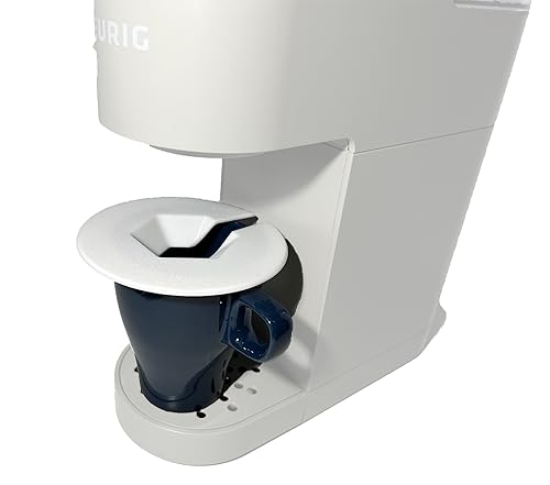 Coffee Mug Cup Splash Splatter Guard Screen compatible with Keurig and other single serve brewing machines (White)