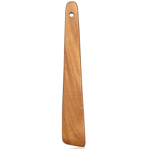 Wooden Spatula for Kitchen Utensil Spurtle Kitchen Tool Teak Wood Spatula (1 Piece 10 Inches)