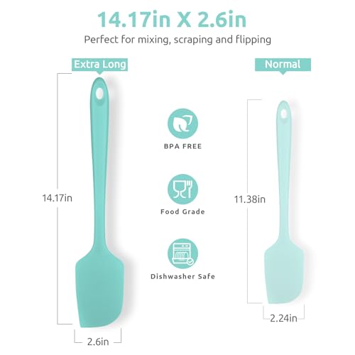 14in Extra Large Silicone Spatula (Aqua Sky / 14.2in)