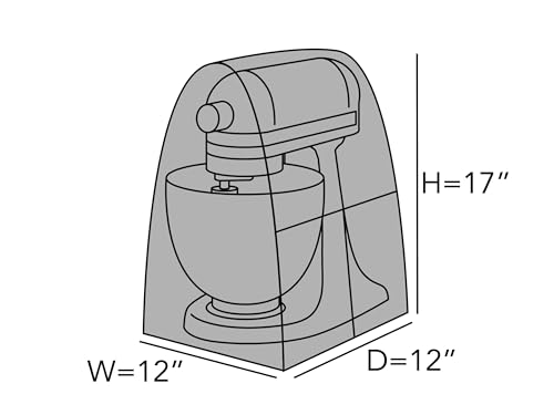 Mixer Cover Dust Protection (Slate Quilted Polyester / 12W x 12D x 17H)