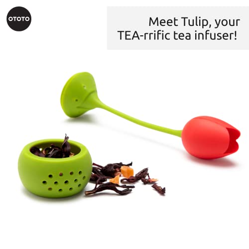 Cute Tea Infuser by OTOTO (Red Tulip)