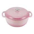 Enameled Cast Iron Dutch Oven Pot with Lid (Pink / 6-Quart)