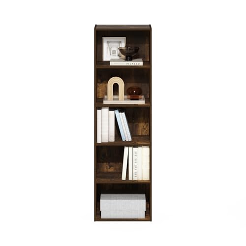 LUDER Book Shelf (Amber Pine / 5-Tier)