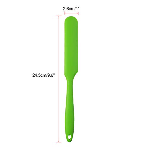 4pcs Silicone Spatula Set Heat Resistant Cake Cream Butter Spatulas Mixing Batter Scraper Non (Multicolor)