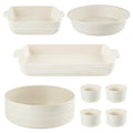 8 Piece Ceramic Complete Nonstick Bakeware Set (8 Piece / Full Set (Round/Rectangular))