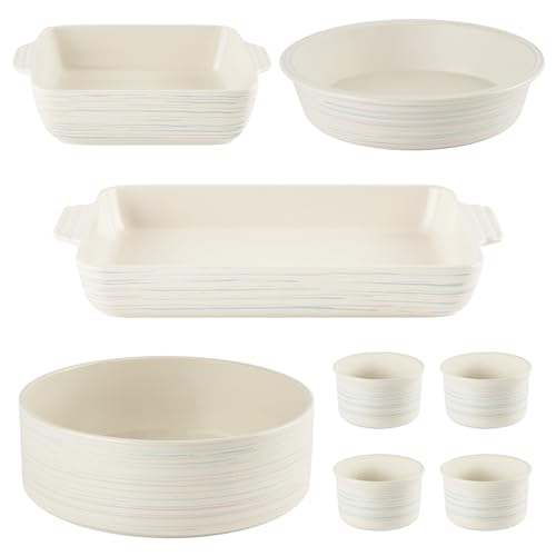 8 Piece Ceramic Complete Nonstick Bakeware Set (8 Piece / Full Set (Round/Rectangular))
