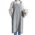 Cotton Aprons for Women and Men (Grey)