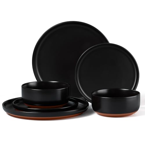 Plates and Bowls Sets (Matte Black / Service for 2)