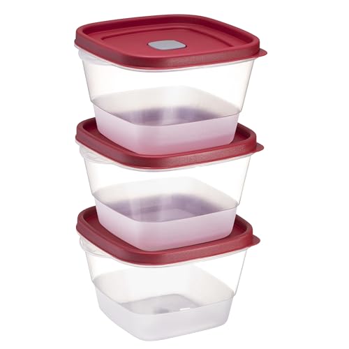 BPA Free Plastic Food Storage Set (3 x 7-Cup)