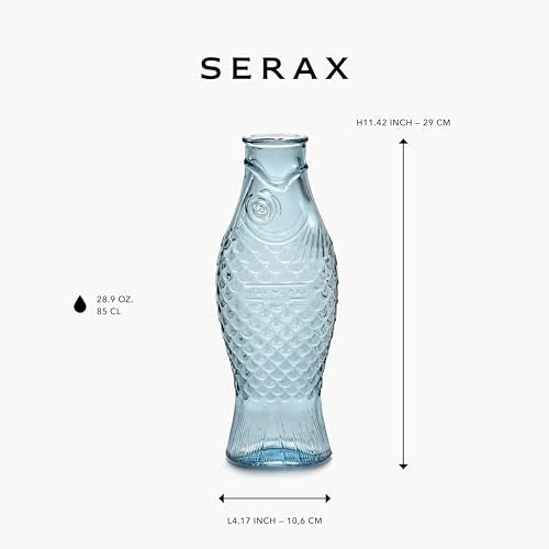 Glass Water Pitcher (Carafe Light Blue)