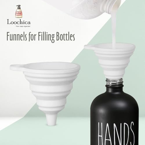 2 Pack Black Glass Soap Dispenser Set with Tray (A03-2 X Black)