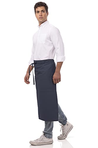 Unisex Two Pocket Bistro Apron (Navy)
