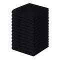 100% Cotton Waffle Weave Kitchen Dish Cloths 12 (Black / 12 X 12 - 12 Pack)