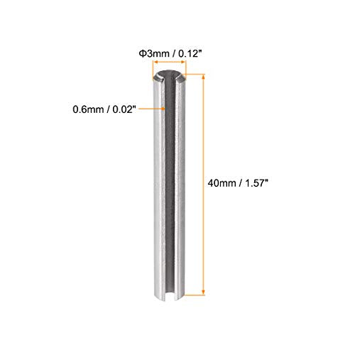 Slotted Spring Pin (M3 x 40mm)