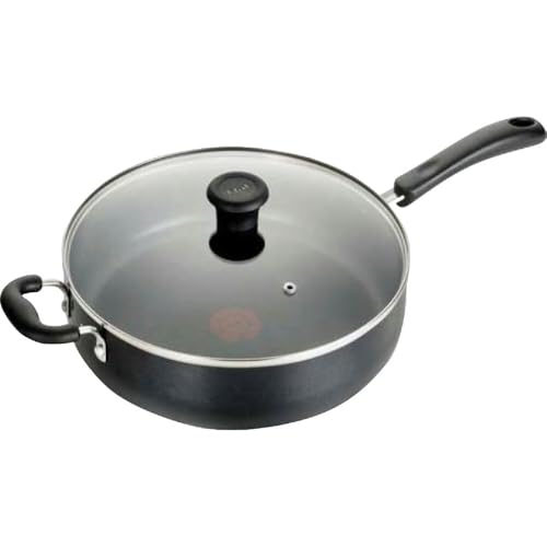 Specialty Nonstick Saute Pan with Glass Lid 5 Quart (5-Quart Nonstick / Black)