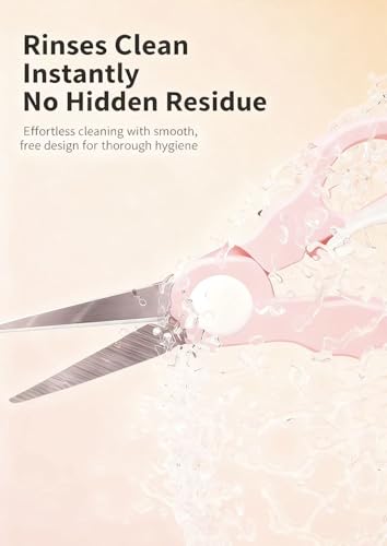 Baby Food Scissors with Travel Case (Pink)