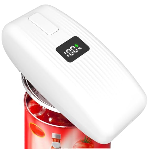 Electric Can Opener with LED Display (White / Medium)