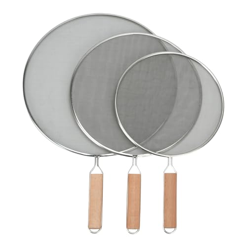 3 Pieces Grease Splatter Screen for Frying Pan