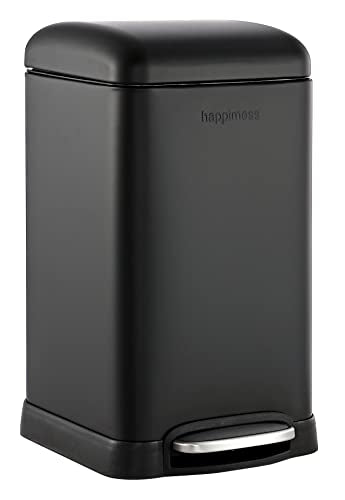 Betty Retro Mini 3.2 Gal Step Trash Can (Black)