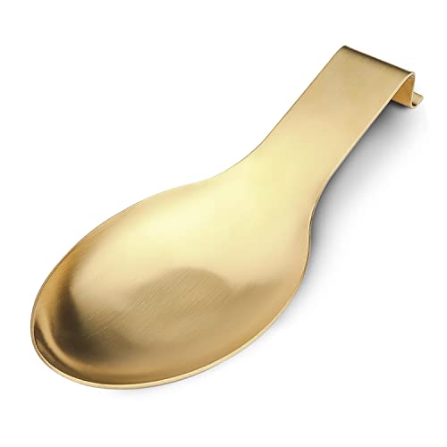 Stainless Steel Spoon Rest (1.#Gold)