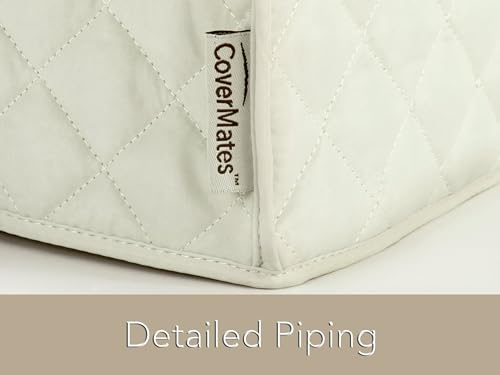 Keepsakes Mixer Cover Dust Protection (Cream Quilted Polyester / 15W x 10D x 15H)